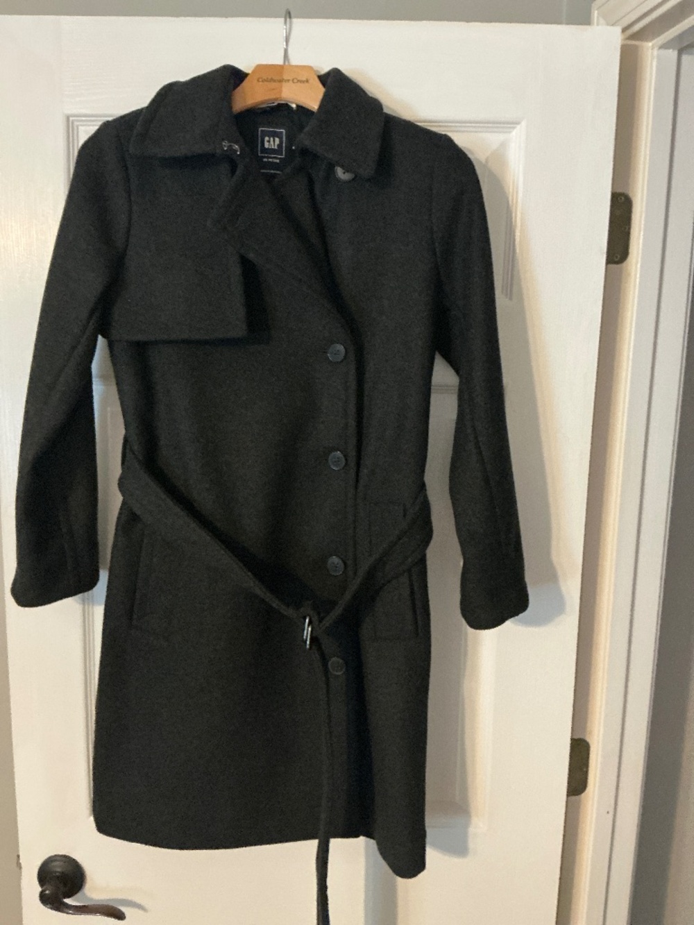 NWT Gap, XS, dark grey wool coat